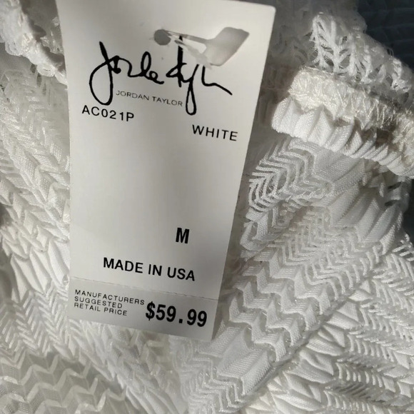 Jordan Taylor Sz Medium Beachwear Swim coverup Sheer  Pull-On Pants - Picture 8 of 8